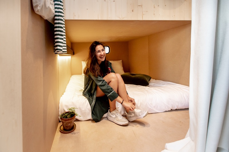 Kamer met tweepersoonsbed - Tiny Dream House voor koppels - The Green Elephant Hostels