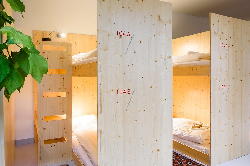 Bunk Bed in a Green Space